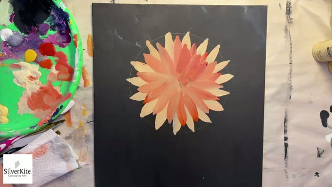 Acrylic Painting: Sip and Paint Dahlias (September 26)